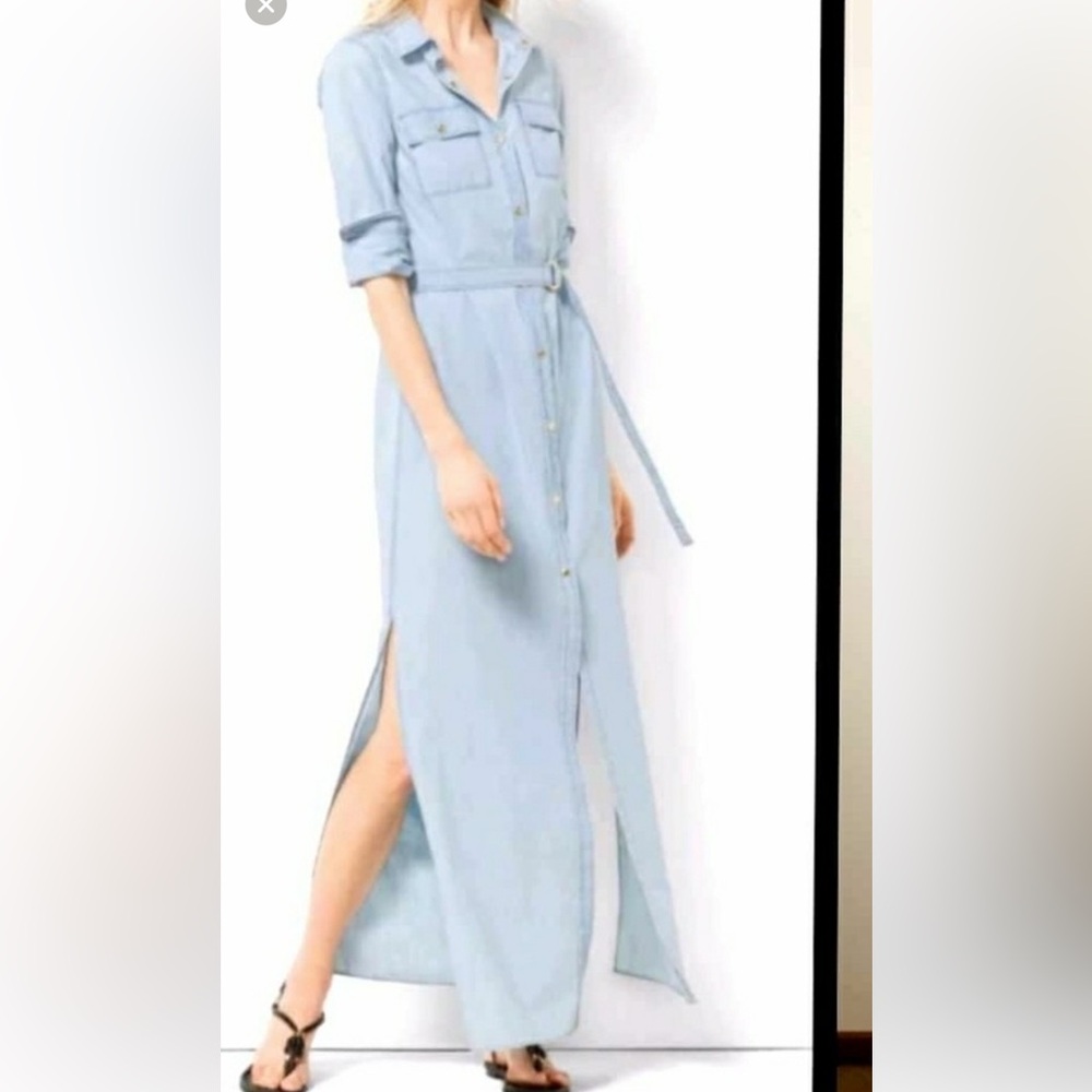 Michael by Michael Kors denim long dress size XS